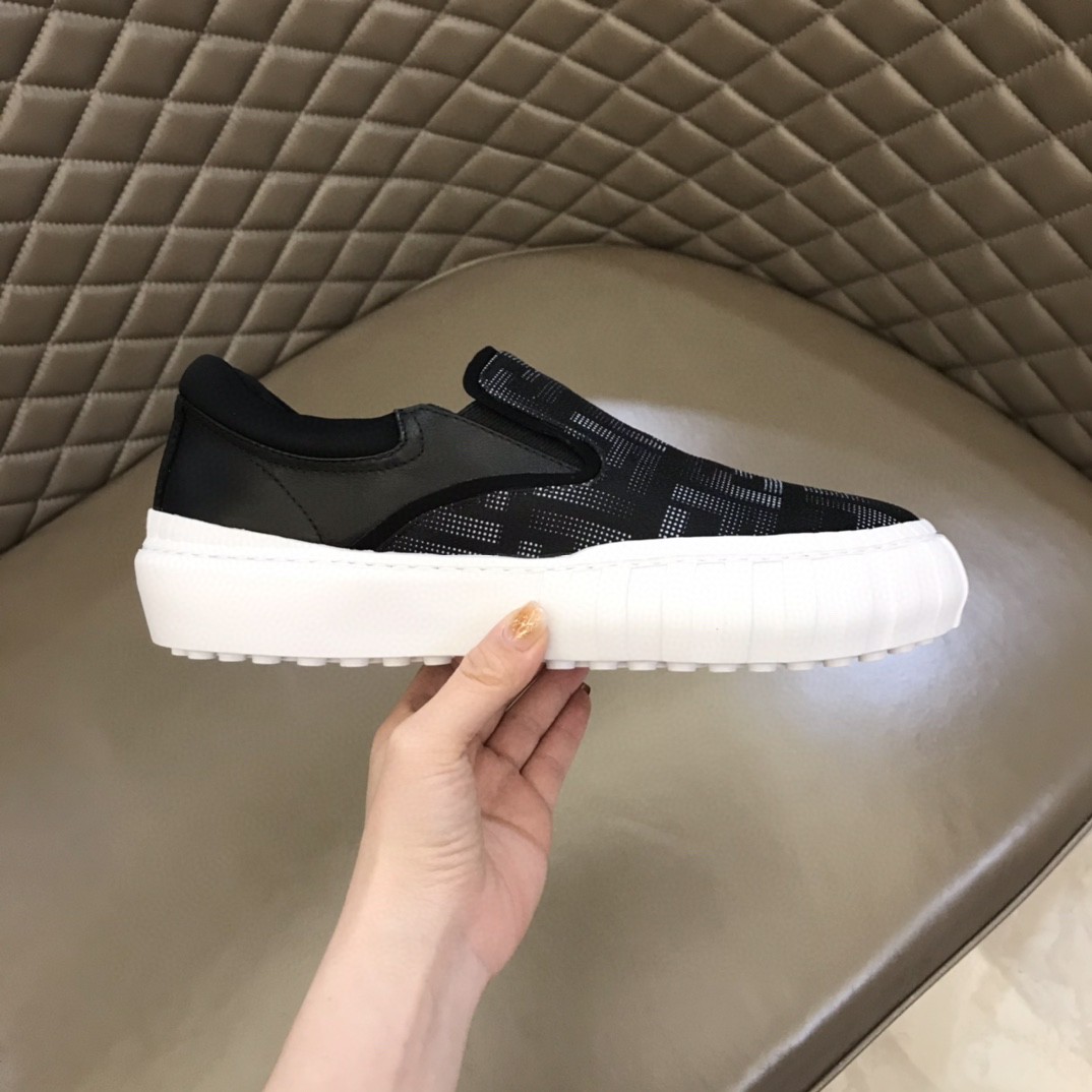 F**di Force Slip On Sneakers Black For Men 7E1454AD77F13RZ