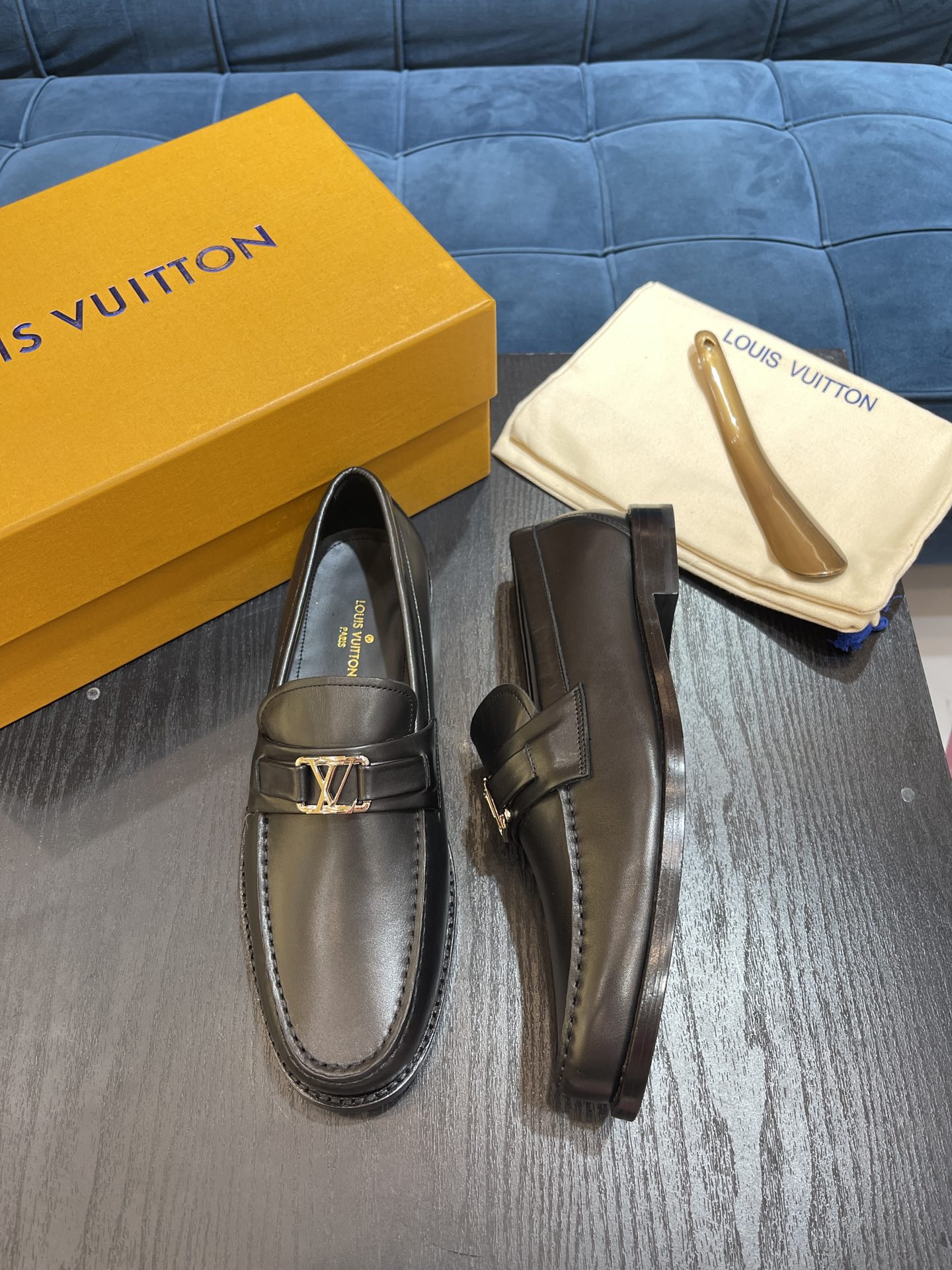 L0vis Vuittion Major Loafer Black For Men LV