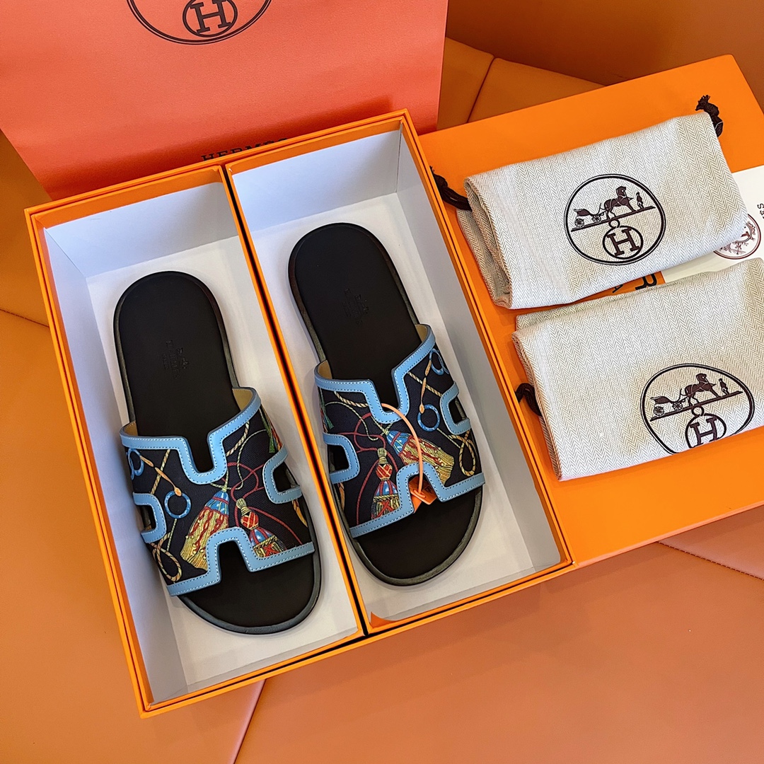 H**me5 Izmir Sandal Blue And Multicolor For Men