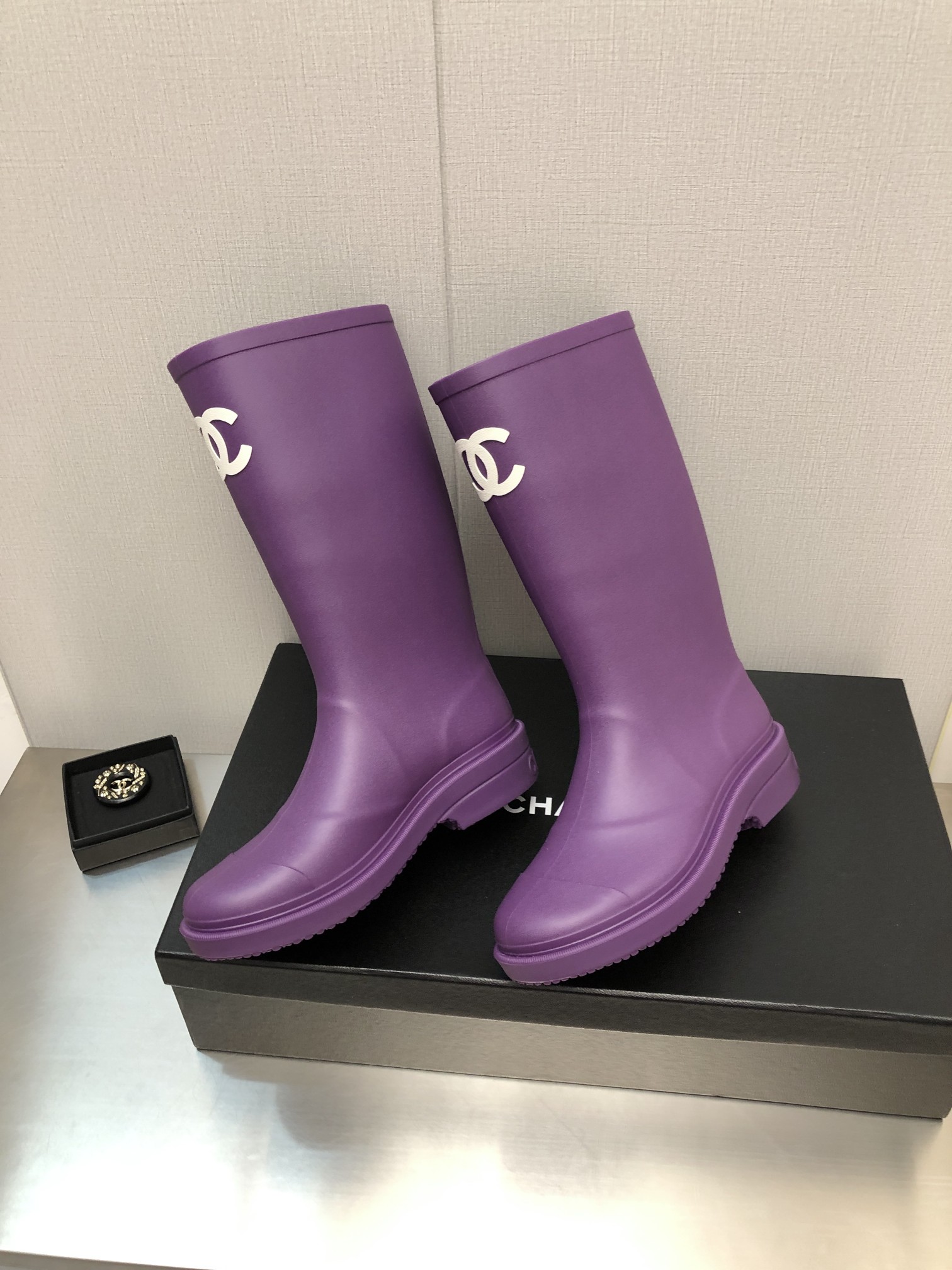 Ch**el Women’s Hight Boots Purple For Women