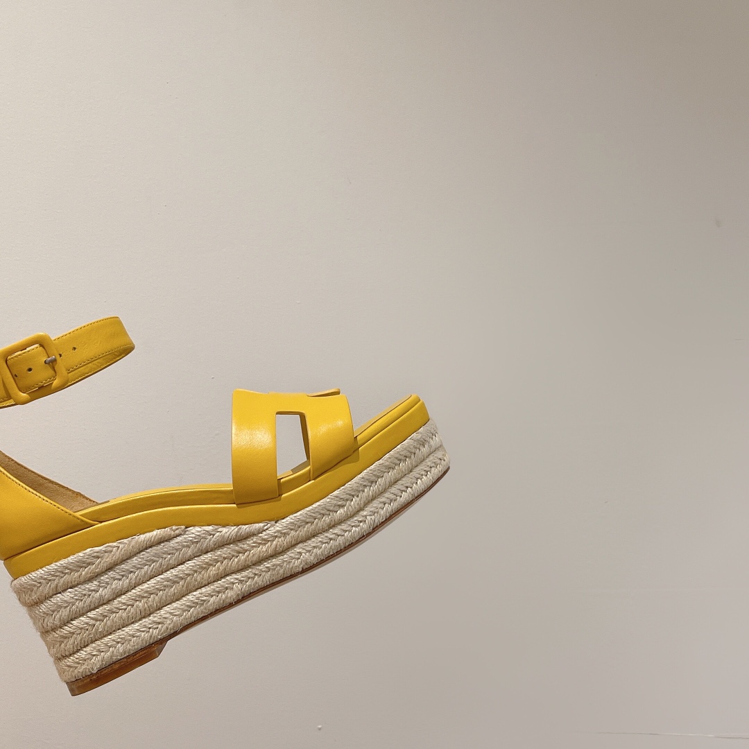 H**me5 Doll 40 Espadrilles Yellow For Women 1.6in/4cm
