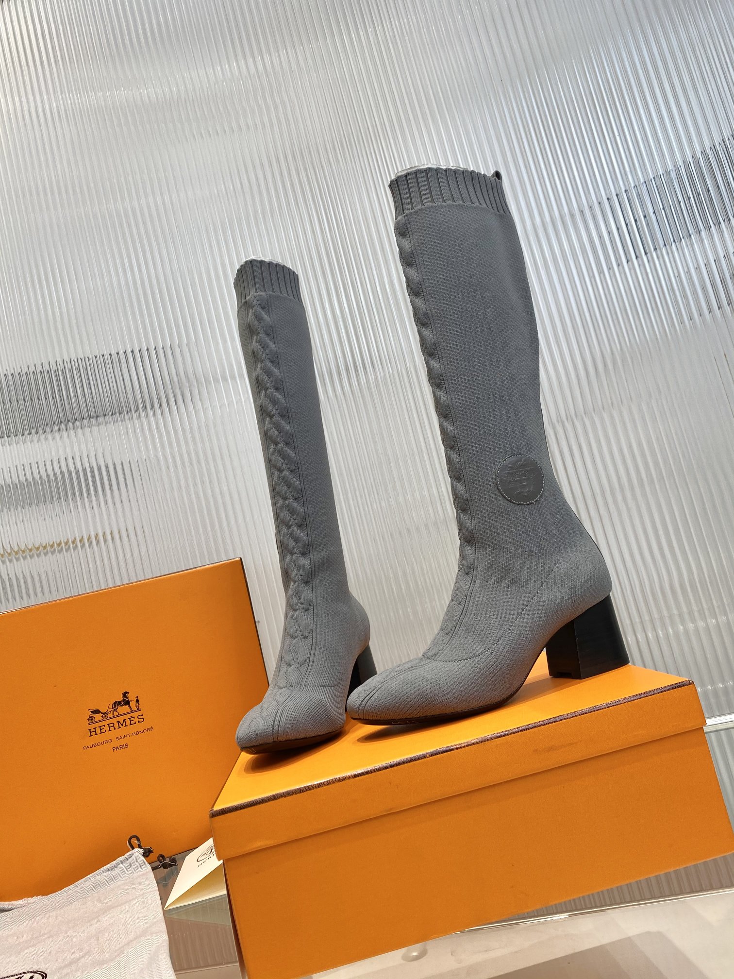 H**me5 Fontaine 60 Boots Gray For Women