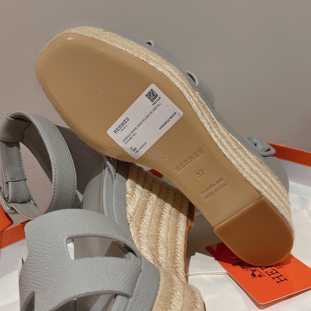 H**me5 Doll 40 Espadrilles Gray For Women 1.6in/4cm